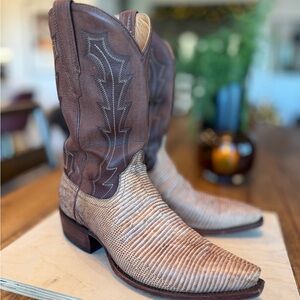 Tecovas Hank Lizard Boot Snip Toe Cowboy Boots 11